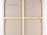 a close up of a piece of cardboard with writing on it
