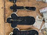 a lot of items that are on a wooden table