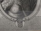 a drawing of a man with a crown on his head
