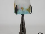 a lamp that is sitting on top of a table