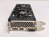 a close up of a video card on a white surface
