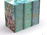 a box that has a bunch of anime books in it