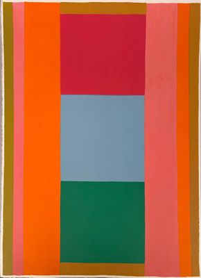 une image représentant un tableau représentant un carré aux couleurs variées