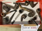 a lot of pipes in a box with a lot of them