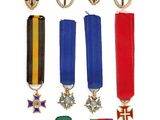 de nombreuses médailles exposées sur un fond blanc