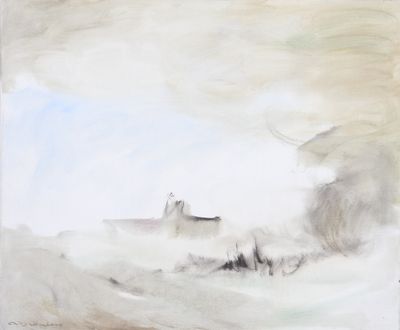 une image représentant un tableau d'un phare au milieu de l'océan
