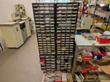 many bins of assorted items in a store