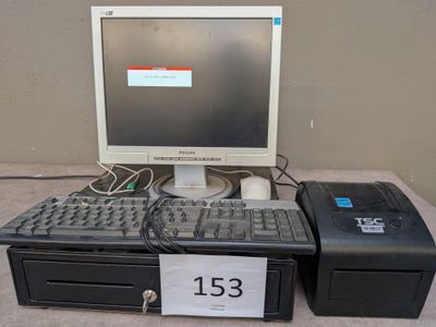 1 tiroir caisse avec clés 1 écran PHILIPS i50S