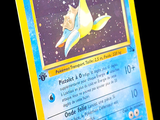 une carte Pokémon sur laquelle figure l'image d'un oiseau