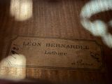a close up of a label on a piece of wood