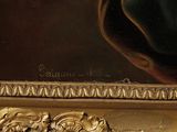 une photo d'un tableau représentant une femme en robe verte