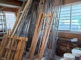 a room that has a lot of different types of wood in it