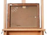 a picture of an easel with a painting on it