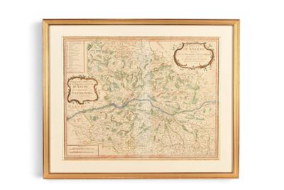 une carte de la ville de Londres encadrée dans un cadre en bois