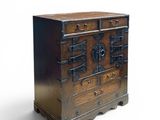 image d'une commode en bois sur fond blanc