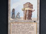 a picture of a card with a picture of a tower on it