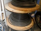a lot of hoses that are stacked on top of each other