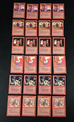 a lot of cards that are on the table