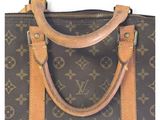 an image of a brown and tan louis vuitton handbag