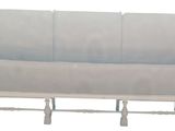 an image of a white couch with grey cushions