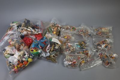 a lot of small bags of candy on the table
