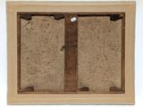 an image of a picture of a piece of wood with a tag on it