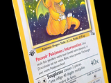 un carton jaune sur lequel figure l'image d'un dragon