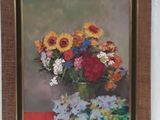 une image d'une peinture de fleurs dans un vase