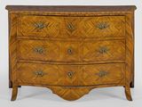 an image of a wooden chest of drawers with drawers on top of it