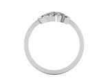 a close up of a diamond ring on a white background