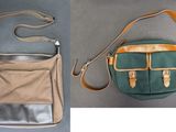 deux photos différentes d'un sac muni d'une bandoulière
