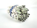 an image of a ceramic sculpture of a bunch of asparagus