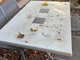 a table that has been left on the ground