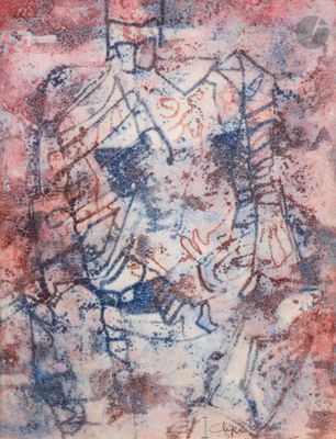 un tableau représentant un homme assis sur une chaise dans une pièce