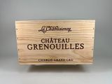Caisse en bois « Château Grenouilles Grand Cru »