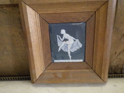 a picture of a picture of a ballerina in a picture frame