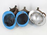 three different types of valves on a white surface