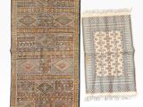 deux tapis orientaux sur fond blanc