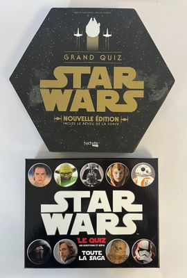 une boîte d'autocollants Star Wars posée sur une table