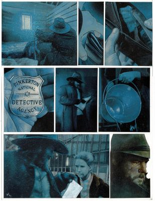 an image of a collage of images of a man in a hat