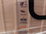 a close up of a piece of luggage wrapped in plastic