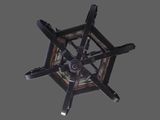 an image of a ceiling fan that is in the shape of a snowflake