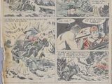 an old comic strip with a picture of a man on a motorcycle