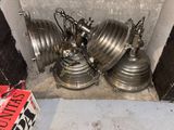 a lot of old lamps that are sitting on the floor