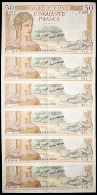 five different bank notes with a picture of a man and a woman