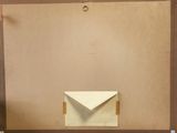 a picture of a picture of an envelope on the wall