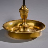 Lampe bouillotte à trois bras de lumière en bronze ciselé et… (photo 3)