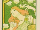 une image d'une affiche de concert représentant une femme tenant des fleurs