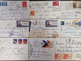 many letters written on a piece of paper on a table