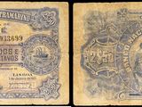 deux anciens billets de banque sur lesquels figurent les portraits d'un homme et d'une femme